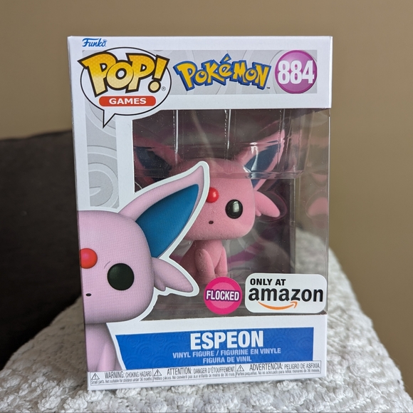 Funko Other - Pokemon Espeon Flocked Funko Pop Exclusive